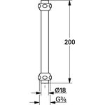Grohe Verlängerungsrohr 200mm chr