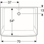 Geberit Mehrzweckbecken PUBLICA 740x585x350mm, mit Überlauf weiß