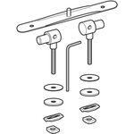 Geberit Scharniere passend zu Wadis Sitzring 573095