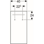 Geberit Lichtspiegel RENOVA COMPACT 400x800x35mm