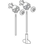 KG Bidet Wandbefestigung EFF2 Komplett Set für Montage von unten