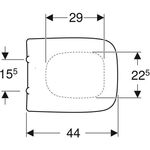 Geberit WC-Sitz RENOVA PLAN eck. Dsg m Absenkauto Quick-Release weiß
