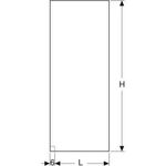 Geberit Duschtrennwand für Walk-In-Dusche 1000x2000x8mm