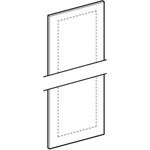 GE Tür mit Spiegel ohne Griff, weiß Smyle Square Seitenschrank, B: 36cm