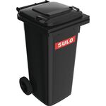 Müllgroßbehälter 120l HDPE anthrazitgrau fahrbar,n.EN 840 SULO