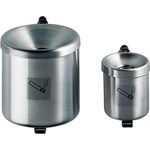 Sicherheitswandascher Ø90xH100mm silberfarbig m.Kippvorrichtung TKG
