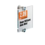 Tür-/Infoschild B105xH105mm Sichtfenster Acryl Rücken Acryl DURABLE