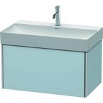 Duravit Waschtischunterbau XSQUARE 397x784x460mm lichtblau seidenmatt