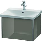 Duravit Waschtischunterbau XSQUARE 405x610x473mm flannel grey hochglanz