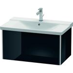 Duravit Waschtischunterbau XSQUARE 405x810x473mm schwarz hochglanz