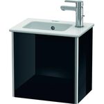 Duravit Waschtischunterbau XSQUARE 400x410x289mm Türansch re sw hochglanz