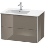Duravit Waschtischunterbau XSQUARE 560x810x478mm Be li fla grey hochglanz