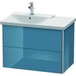 Duravit Waschtischunterbau XSQUARE Be li 565x810x473mm stone blue hochglanz