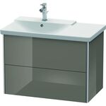 Duravit Waschtischunterbau XSQUARE Be li 565x810x473mm fla grey hochglanz