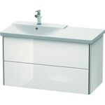 Duravit Waschtischunterbau XSQUARE Be links 565x1010x473mm weiß hochglanz