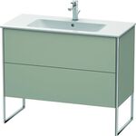 Duravit Waschtischunterbau XSQUARE 832x1010x478mm taupe seidenmatt