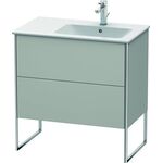 Duravit Waschtischunterbau XSQUARE 832x810x478mm Be rechts betongrau matt