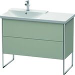 Duravit Waschtischunterbau XSQUARE Be links 805x1010x473mm taupe seidenmatt
