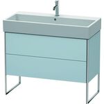 Duravit Waschtischunterbau XSQUARE 731x984x460mm lichtblau seidenmatt
