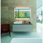 Duravit Waschtisch DURASQUARE o ÜL m HLB geschli 500x470mm 1 HL we WG