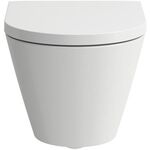 Laufen Wand-WC KARTELL spülrandlos, Tiefspüler weiß