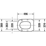 Duravit WC-Sitzring D-CODE Vital verlängert weiß