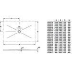 V&B Duschwanne SUBWAY INFINITY mit Antirutsch 1500x800x40mm we
