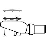 V&B Ablauf Tempoplex Plus Compact d= 90mm verchr