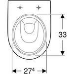 Geberit Stand-Tiefspül-WC RENOVA Abgang horizontal, teilgeschlossen weiß