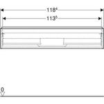 Geberit Waschtischunterschrank iCon 1200x247x476mm weiß matt/Griff weiß matt