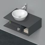 Duravit Waschtischunterbau D-NEO 1 Fach rechts 260x800x550mm graphit matt