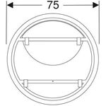 Geberit Lichtspiegel OPTION ROUND Beleuchtung direkt und indirekt d= 750mm