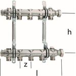 Multitubo Heizkörper-Verteiler 10 Kreise 540x185x50mm