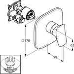 Kludi Brause-Einhandmischer AMBA UP chr