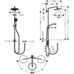 HG Showerp CROMA Sel 280 AIR 1JET RENO DN 15 chrom