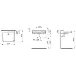 Laufen Waschtisch PRO LIBERTY 600x550mm barrierefr m HL m ÜL weiß
