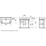 Laufen Waschtisch LAUFEN PRO A 850x480mm m ÜL 1 HL-Ausf. weiß