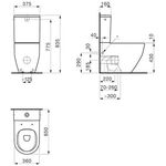 Laufen Stand-WC-Kombination LAUFEN PRO Tiefspüler, 4,5 / 3 l weiß