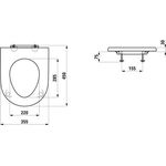 Laufen WC-Sitz MODERNA/LIBERTY ohne Deckel, barrierefrei weiß