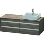 Duravit Waschtischunterbau KETHO 550x1400x496mm Becken rechts pine terra