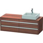 Duravit Waschtischunterbau KETHO 550x1400x496mm Be rechts nussbaum natur