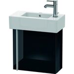 Duravit Waschtischunterbau VERO 211x450x428mm Ans re schwarz hochglanz