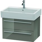 Duravit Waschtischunterbau X-LARGE 443x650x448mm flannel grey hochglanz
