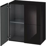Duravit Halbhochschrank L-CUBE 700x363x800mm schwarz hochglanz