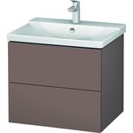 Duravit Waschtischunterbau L-CUBE 620x481x555mm basalt matt