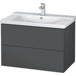 Duravit Waschtischunterbau L-CUBE 820x481x555mm graphit matt