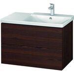 Duravit Waschtischunterbau L-CUBE 820x481x555mm nussbaum gebürstet