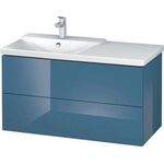 Duravit Waschtischunterbau L-CUBE 1020x481x555mm stone blue hochglanz