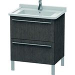 Duravit Waschtischunterbau X-LARGE 650x470x668mm eiche dunkel gebürstet