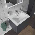 Duravit Möbelwaschtisch ME by Starck m ÜL m HLB 630x490mm 1 Hahnloch weiß
